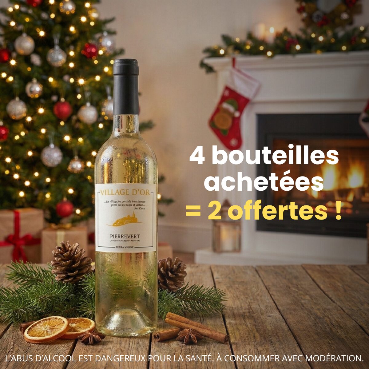 4 bouteilles achetées = 2 offertes