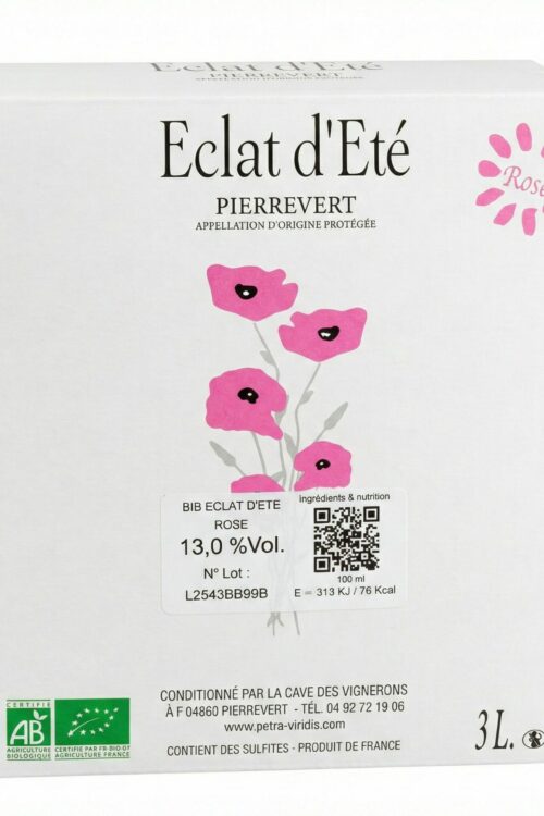 bib éclat d'été rosé