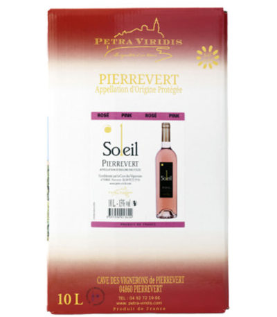 Bag in box vin rosé Soleil petra viridis