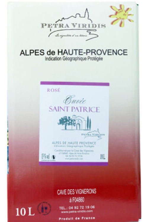 Bag in box Saint Patrice rosé petra viridis