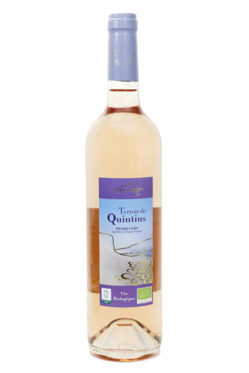 Vin rosé Quintius bio petra viridis